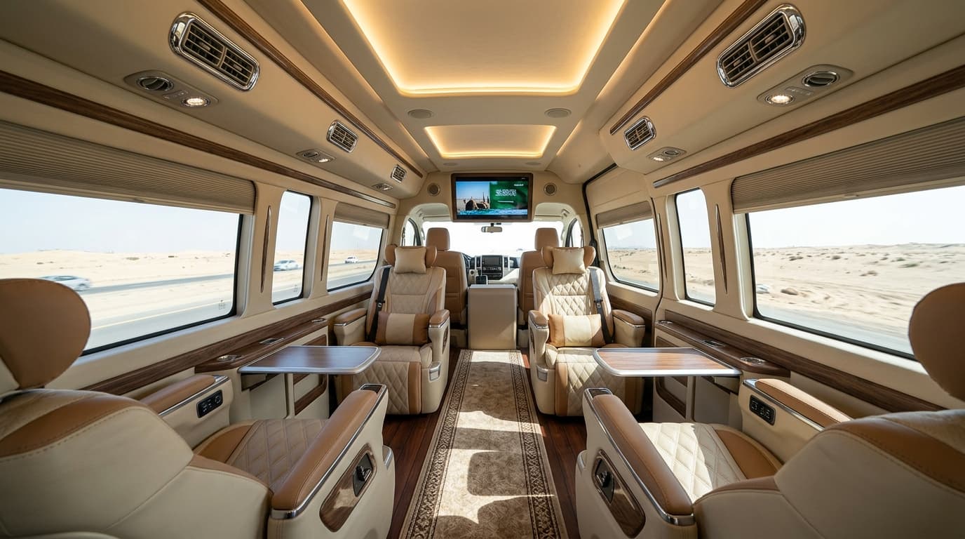 Toyota HiAce VIP interior cabin